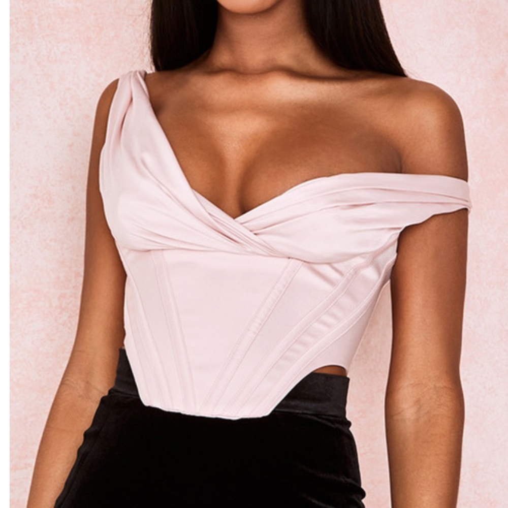 House of CB Giuseppina Blush Satin Bustier